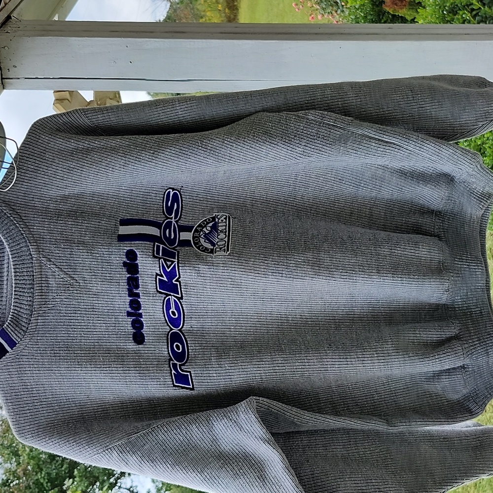 Genuine Merchandise Gray Rockies Crewneck Sweater